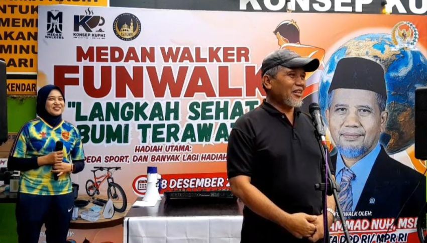 Funwalk Medan Walker & Konsep Kuphi, Gandeng Senator M.Nuh, Usung Thema "Langkah Sehat, Bumi Terawat"