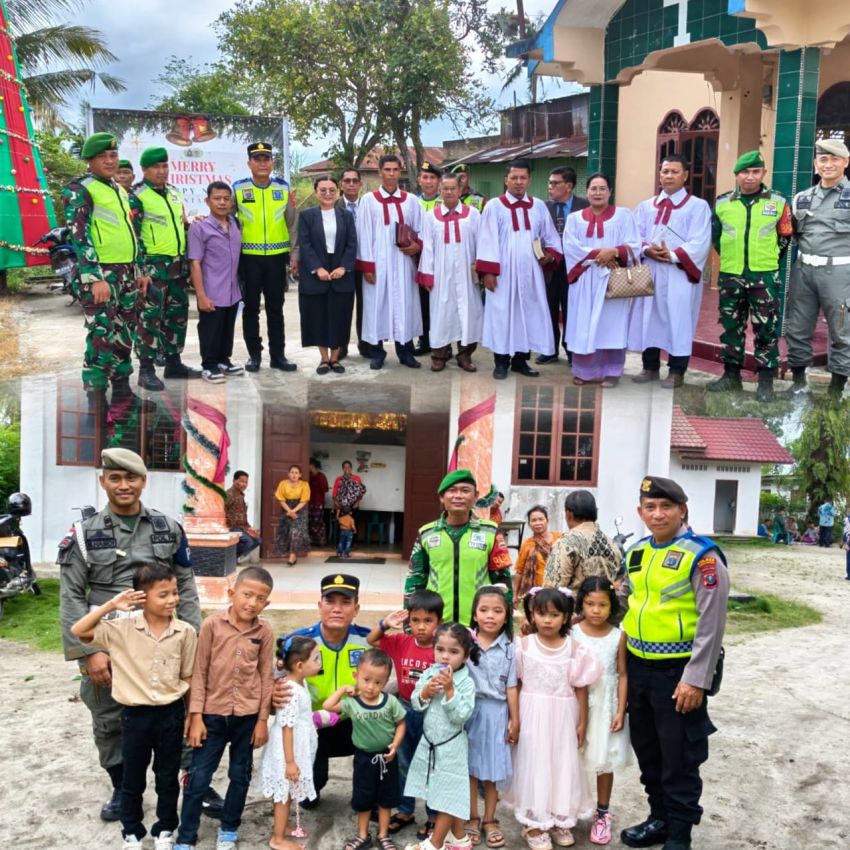 Pengamanan Terpadu TNI&ndash;Polri, Natal Aman dan Khidmat di Pantai Cermin