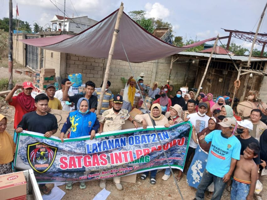 Relawan Satgas Inti Prabowo Peduli Korban Banjir Medan-Aceh Tamiang.