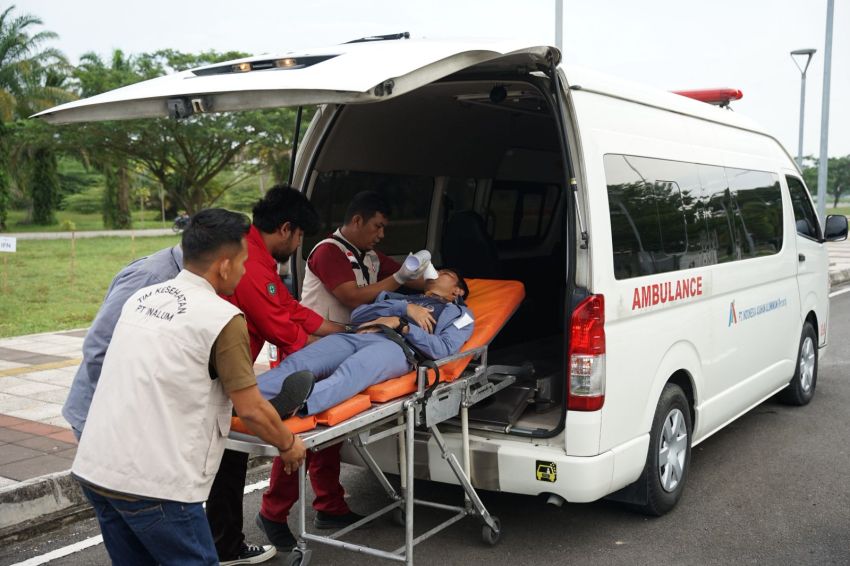 Inalum Gelar Simulasi Penanggulangan Keadaan Darurat