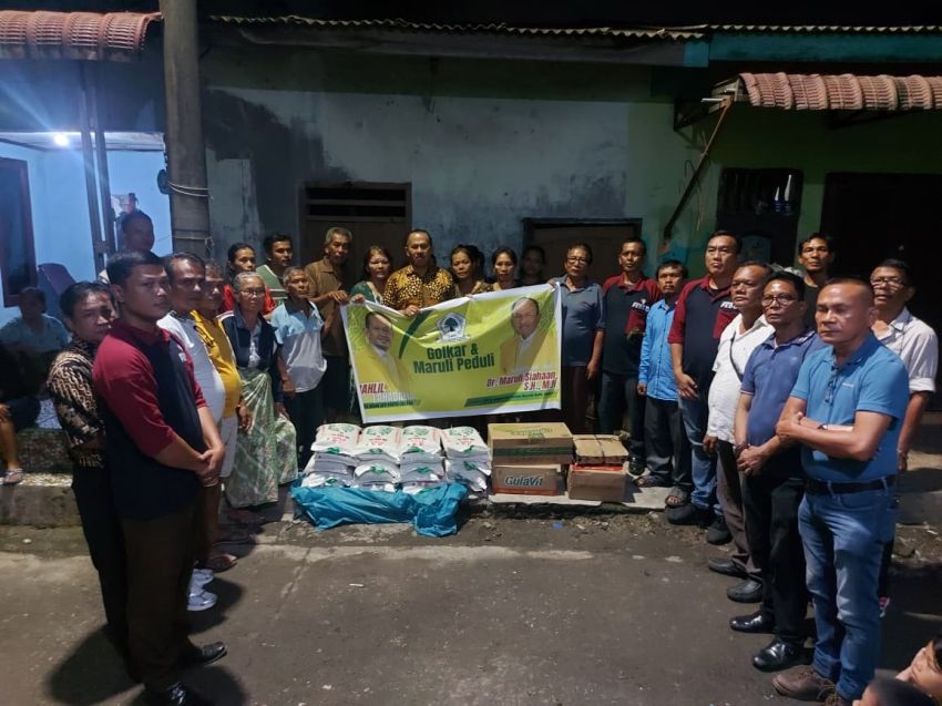 Partai Golkar dan Artha Graha Peduli Peduli Berikan Bantuan Kepada Warga Komplek UKA Medan Labuhan