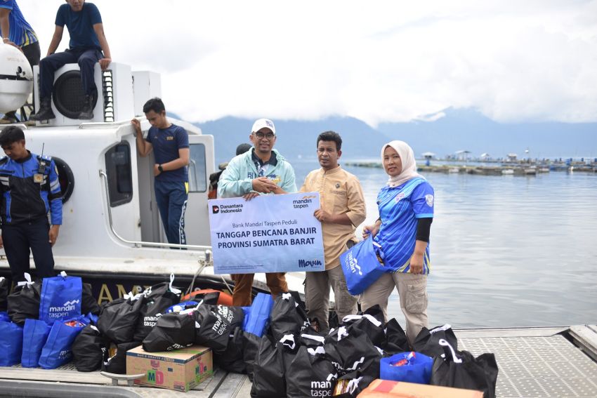Bank Mandiri Taspen, berkolaborasi dengan Mandiri Amal Insani, Sigap Salurkan Bantuan untuk Korban Bencana