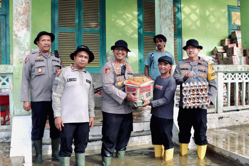Polres Binjai Dan Polres Asahan Serahkan Bantuan Ke Tanjung Pura