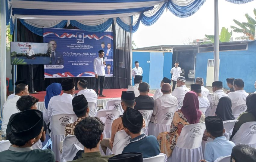 DPD PAN Deli Serdang Gelar Doa Bersama Anak Yatim