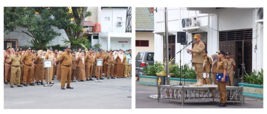 Pj. Sekda Binjai Pimpin Apel Gabungan, Tekankan Disiplin Dan Ketepatan Pengelolaan Anggaran 2025