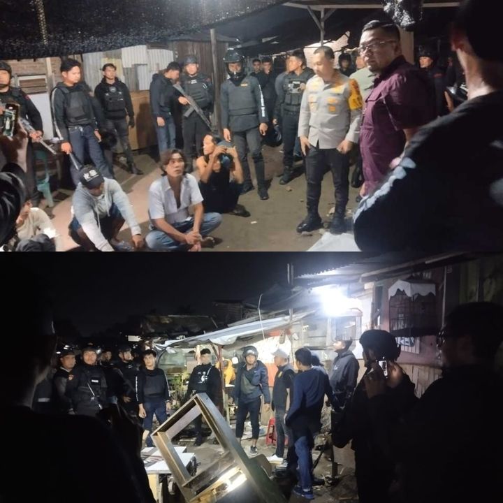 Polrestabes Medan Bombardir Sarang Narkoba Jermal XV, 21 Bandit Diboyong