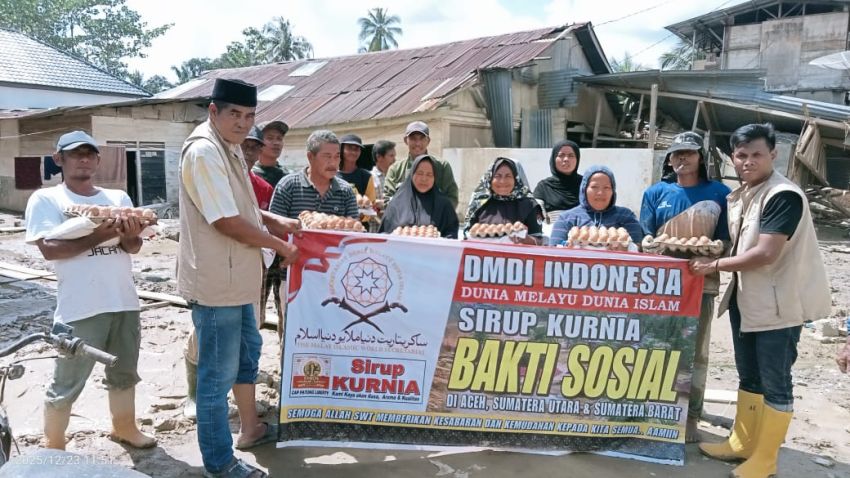 DMDI Indonesia dan Sirup Kurnia Berikan Bantuan ke Daerah Terdampak Bencana