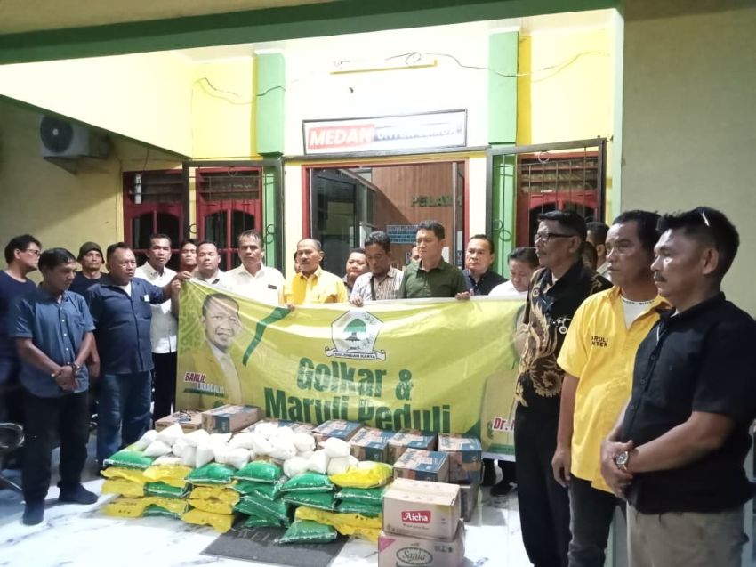 Kecamatan Medan Baru Terdampak Banjir, Anggota DPR RI Maruli Siahaan dan Relawan Palito Terjun Berikan Bantuan