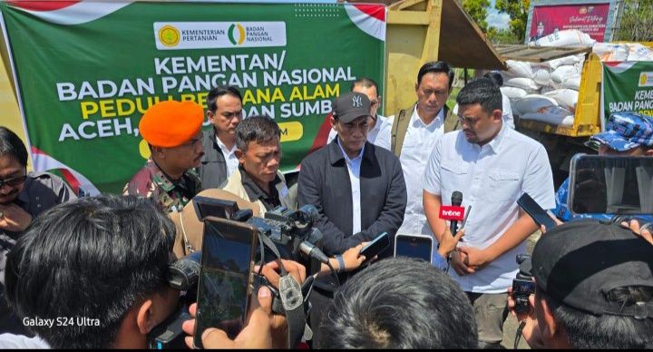 Tanggap Bencana Sumut, BULOG Bersama BAPANAS dan Kementan Salurkan Bantuan Beras