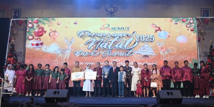 Bank Sumut Rayakan Natal: Semangat Kasih Perkuat Empati Sosial, Etos Kerja, dan Persaudaraan