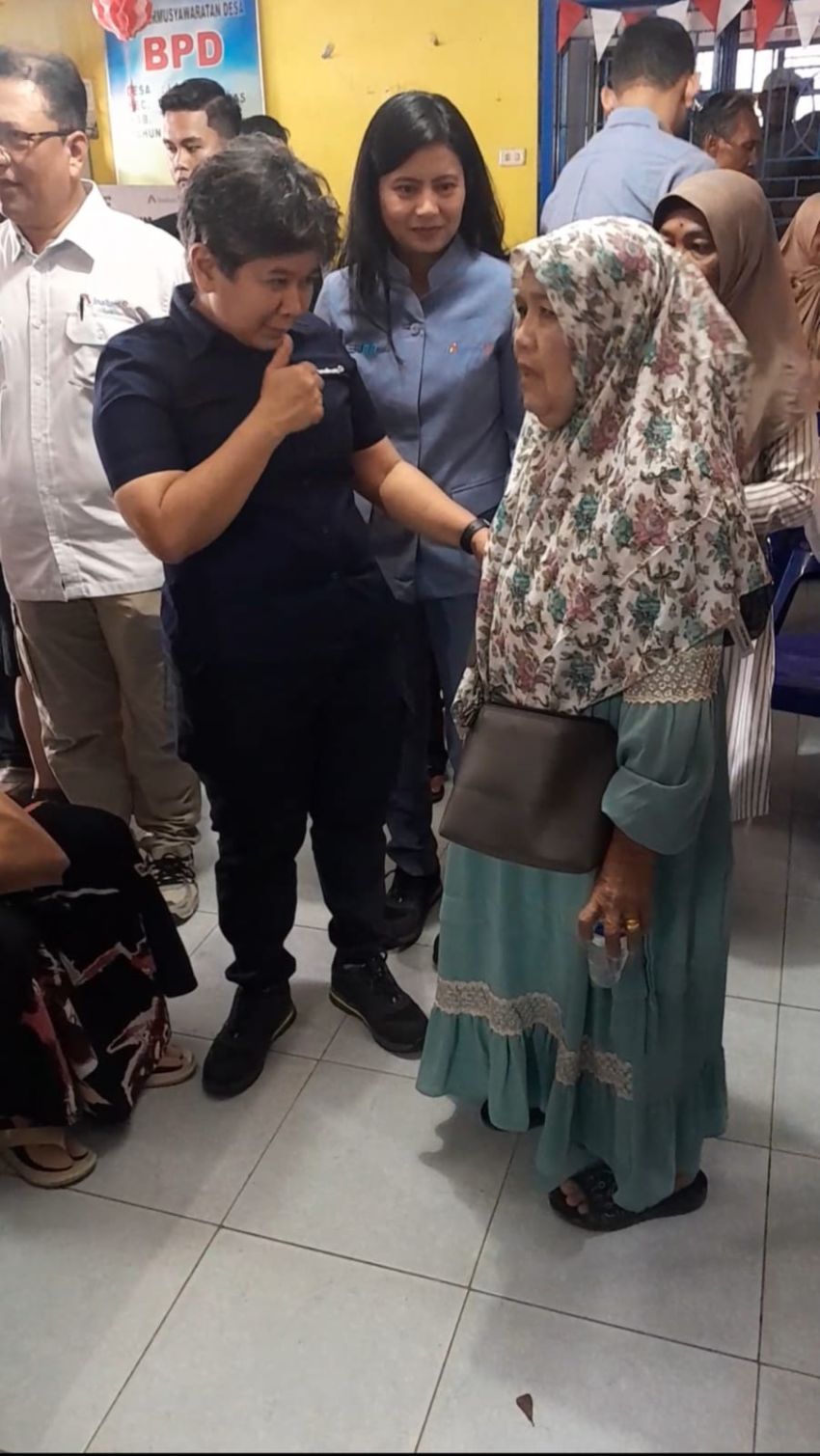 Sambut HUT Ke-50, Inalum Gelar Pemeriksaan Kesehatan Gratis ,dan Bantu Sembako Kepada Masyarakat Desa Lalang.