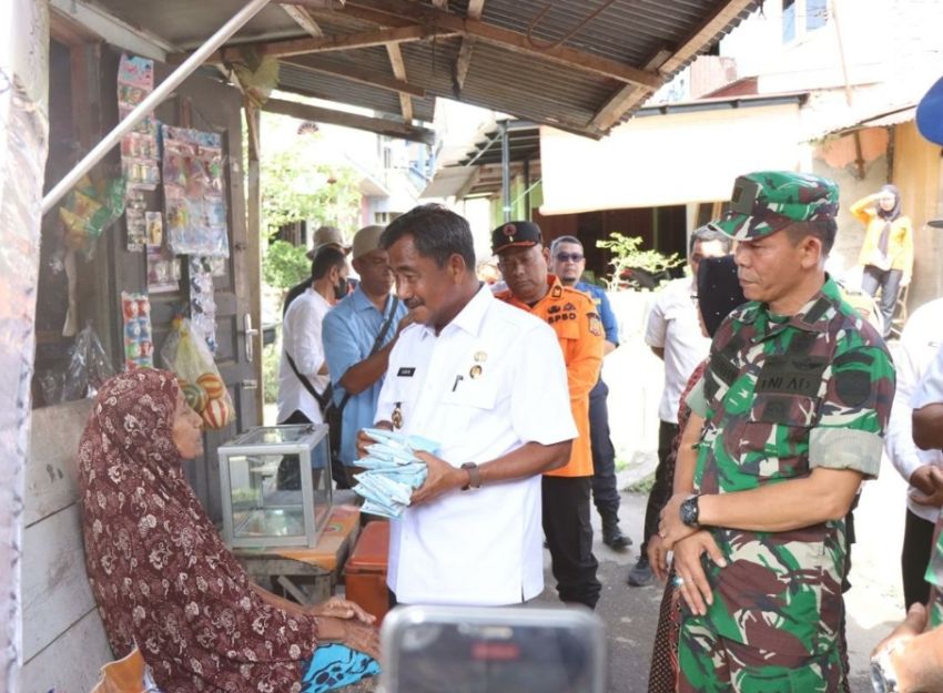 Pemko Binjai Serahkan Bantuan Kasur, Beras Dan Gula Serta Obat Obatan