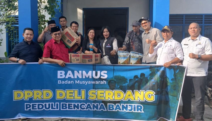 Bamus DPRD Deli Serdang Bantu Korban Banjir