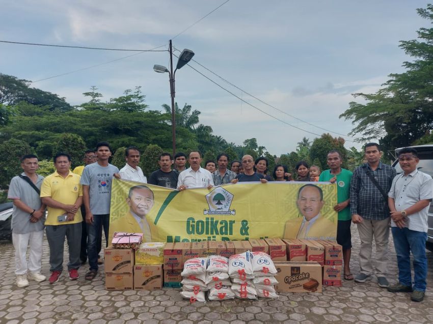 Sampaikan Amanat Ketum Partai Golkar, Anggota DPR RI Maruli Siahaan dan Relawan Palito Berikan Bantuan Kepada Warga Medan Johor