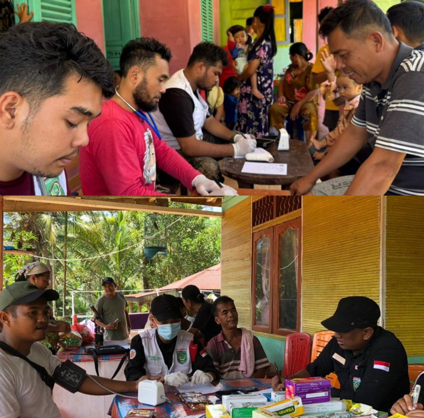 Program PKM, Tim Medis FK UISU Tembus Tiga Desa Terisolir Di Tapteng