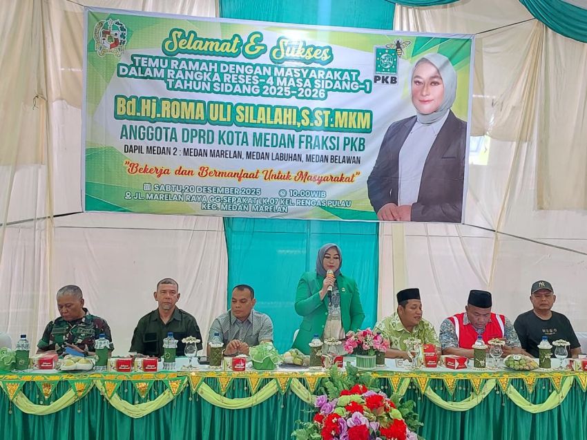 Bidan Hj Roma Uli Silalahi Reses &lsquo;Marsipature Hutanabe&rsquo; di Medan Marelan