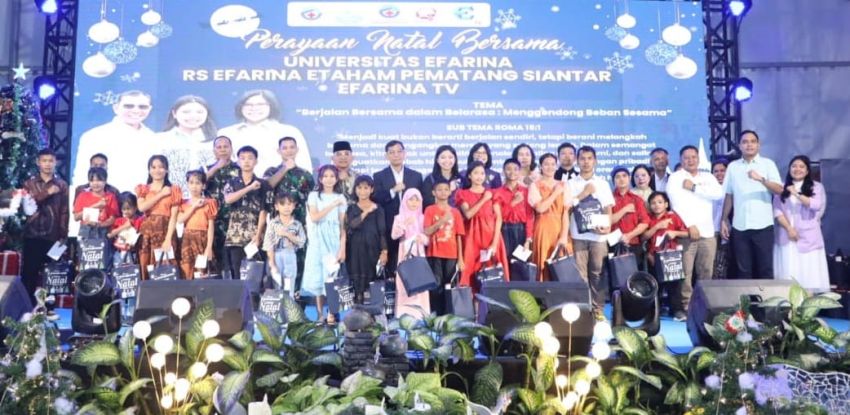 Bupati Simalungun Hadiri Perayaan Natal Bersama Universitas Efarina