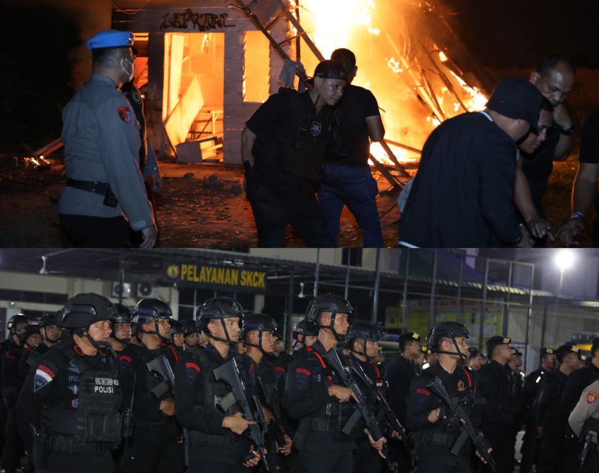 Lagi, Polrestabes Medan Gerebek Narkoba dan Judi Online Jermal VII : 8 Orang Diangkut