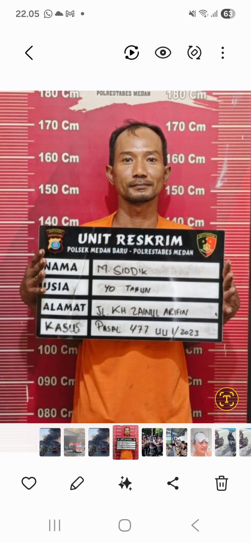Polsek Medan Baru Ringkus Pencuri Nyaru Juru Parkir