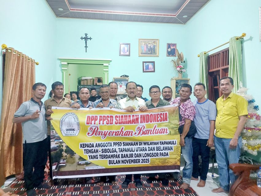 Anggota DPR RI Maruli Siahaan Berikan Bantuan Kepada Anggota PPSD Siahaan Korban Bencana Alam di 3 Kabupaten Kota di Sumut