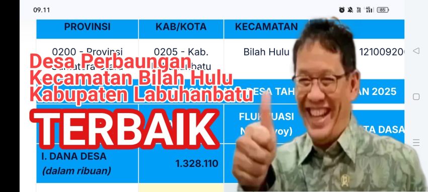 Di Era Menkeu Purbaya, Desa Perbaungan Kecamatan Bilah Hulu Raih Kinerja Terbaik