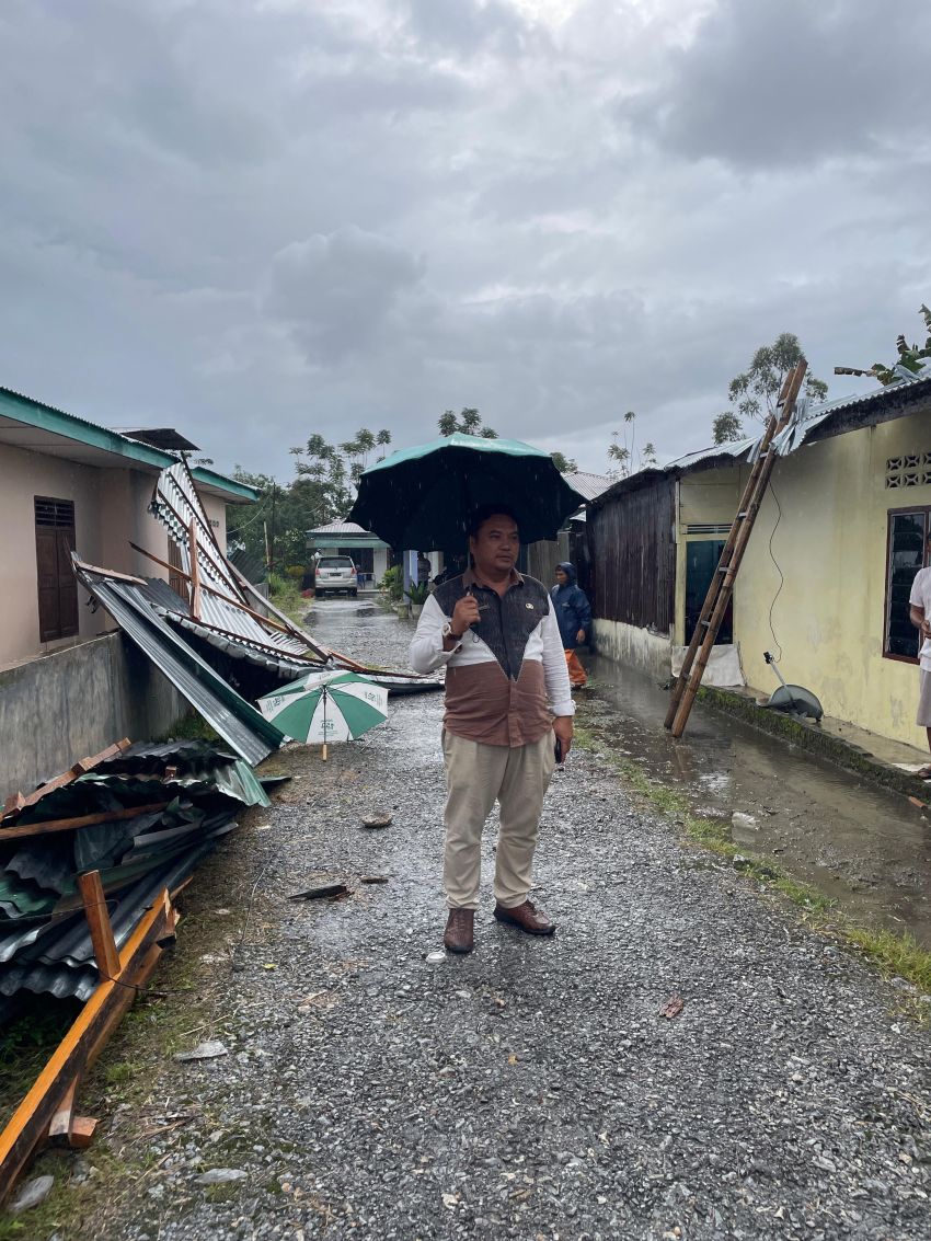 Taput Dilanda Hujan Lebat dan Angin Kencang, 117 Rumah Banjir