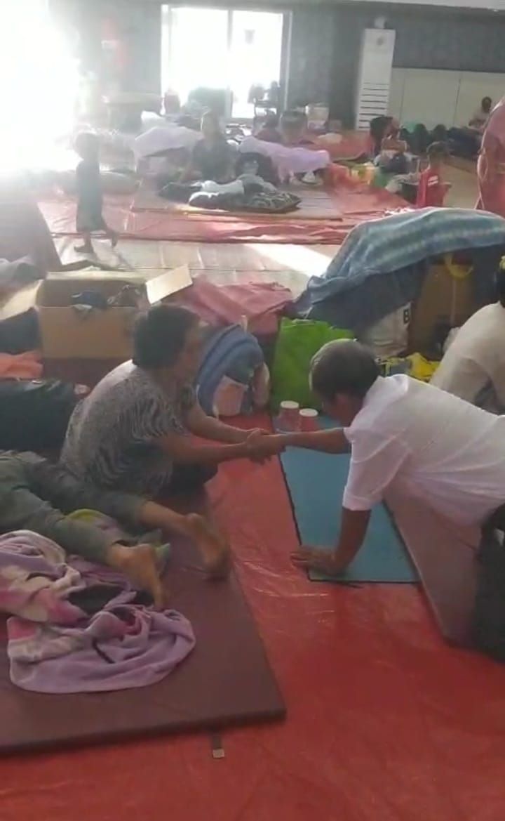 Temui Korban Bencana, PMPHI Sumut Nilai Penanganan Korban Banjir Tepteng Memadai