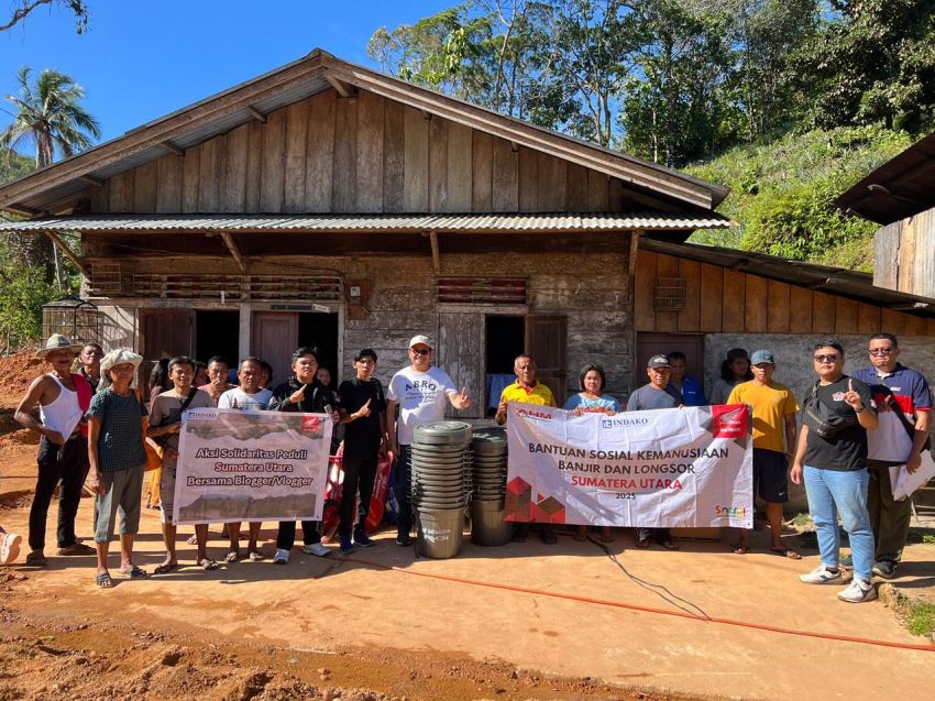 Kepedulian AHM dan Indako Berlanjut, Salurkan Bantuan Banjir Ke Tapteng