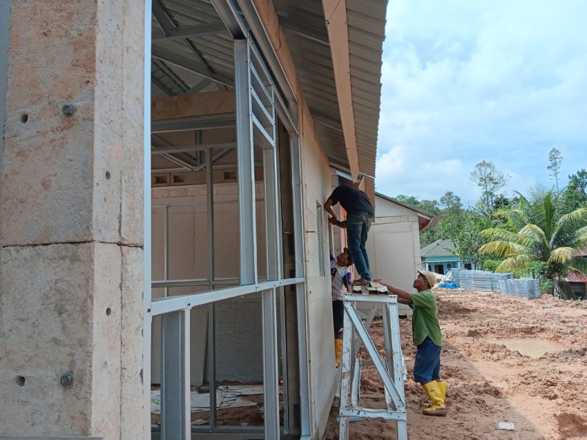 Huntara Solusi Darurat Bagi Warga Adiankoting Yang Kehilangan Rumah Akibat Bencana Longsor