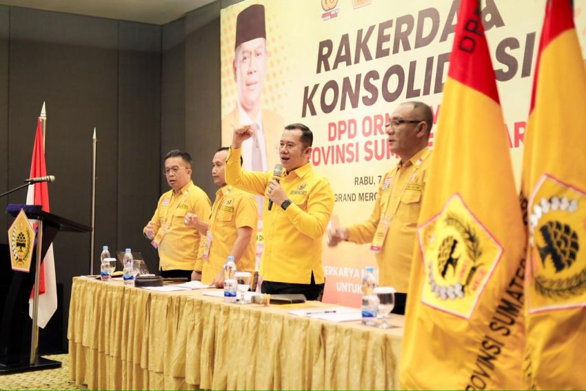 MKGR Jagokan Anak Haji Buyung Menang Musda DPD Golkar Sumut