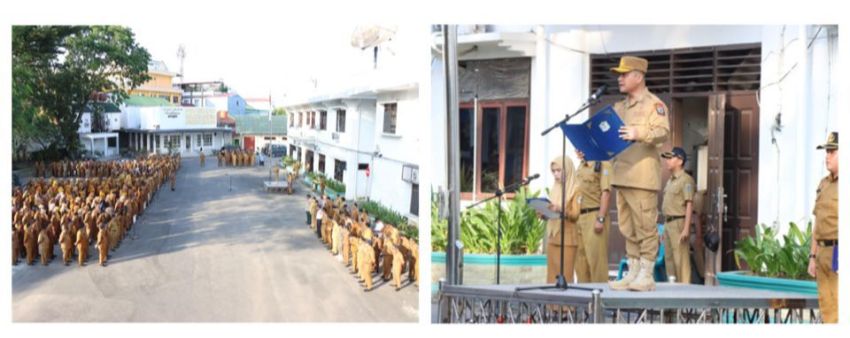 Pimpin Apel Gabungan, Pj. Sekdako Binjai Tekankan Percepatan Penyusunan LKPD 2025