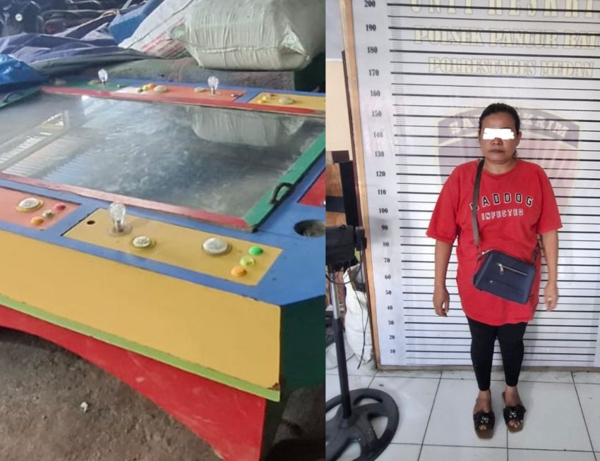 Polsek Pancur Batu GSN ke Tuntungan : Dua Pelaku Ditangkap, Mesin Judi Ikut Diamankan