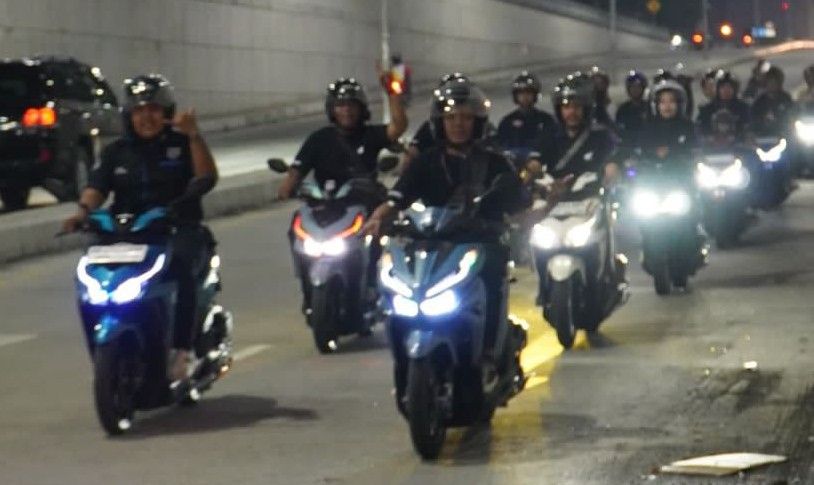 Honda Bikers Meriahkan Kehadiran All New Honda Vario 125 Lewat Night Ride Vario 125