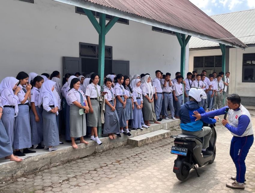 Awali Tahun dengan Resolusi Cari Aman, Honda Sambangi SMAN 3 Tebing Tinggi