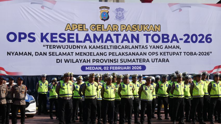 Polda Sumut Turunkan 2.023 Personil Operasi Keselamatan Toba 2026, Tekankan Lalu Lintas Aman dan Humanis
