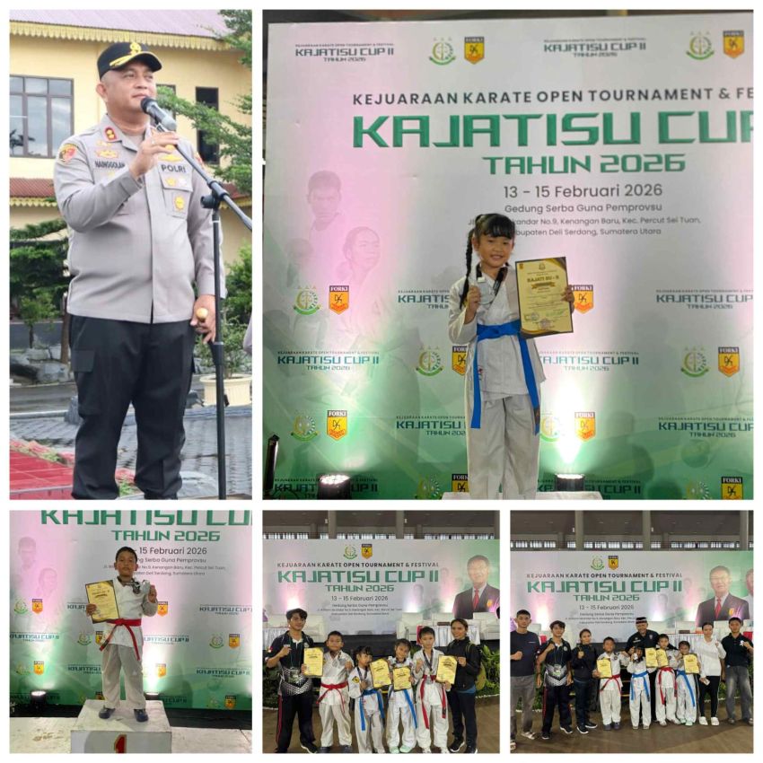Dojo INKANAS Polres Batu Bara Tunjukkan Taringnya , Sabet 4 Medali Diajang Bergengsi Kejuaraan Kejatisu Cup II 2026