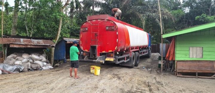 Penampungan  CPO Ilegal Beraksi di Desa  Bingkawan Kecamatan Sibolangit