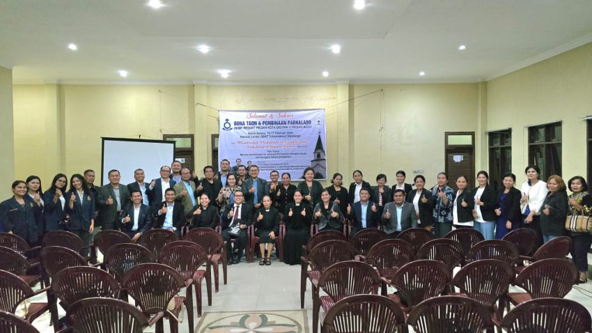 Dukung Pembinaan Kerohanian, Anggota DPR RI Maruli Siahaan Fasilitasi Acara Bona Taon Parhalado HKBP Distrik X Medan Aceh