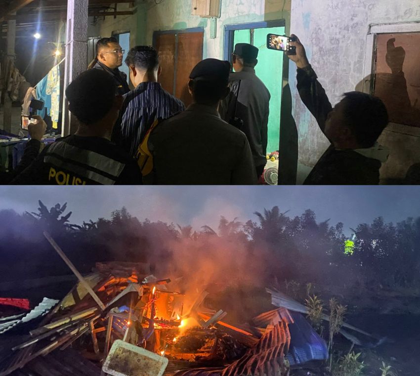 Lagi, Polrestabes Medan Gerebek Jalan Jermal : Barak Narkoba Dibakar