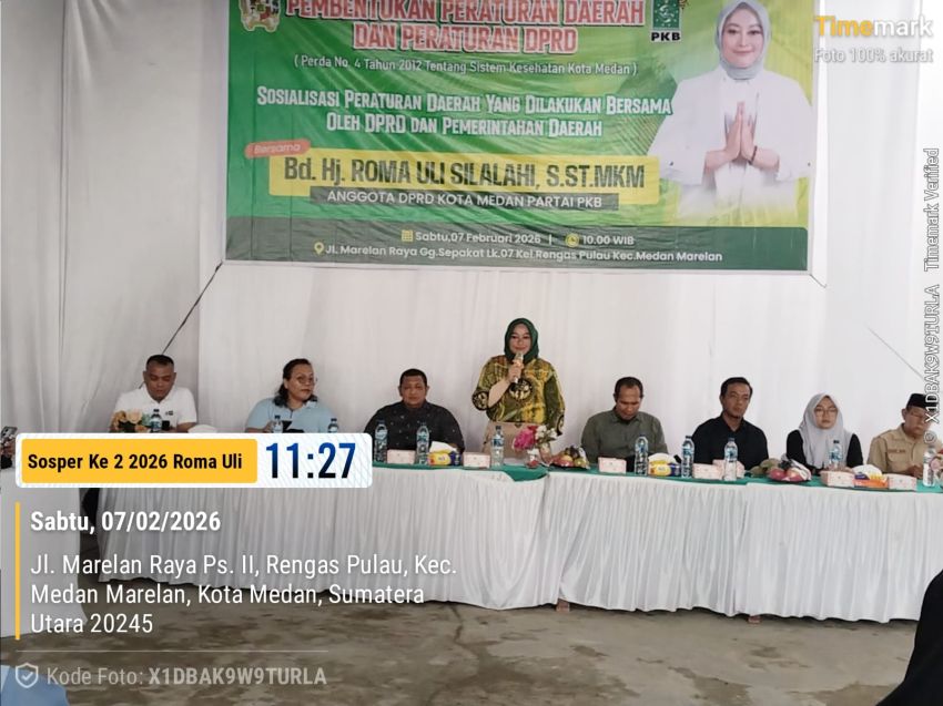 Anggota DPRD Kota Medan Hj Roma Uli SIlalahi Sosialisasikan Perda Kesehatan Khusus Bagi Lansia