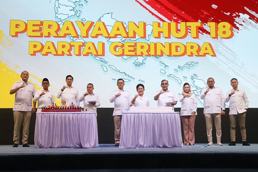 HUT ke 18 Partai Gerindra dalam Suasana Keprihatinan dan Empati Karena Masih Banyak Masyarakat yang Mengalami Musibah