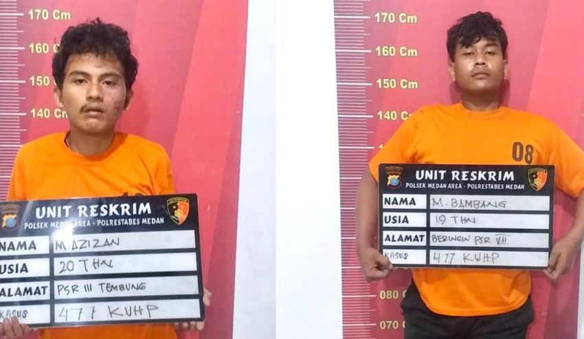 Polsek Medan Area Ungkap Sindikat Curanmor : 15 Kali 'Main' 2 Bandit Roboh Dipelor
