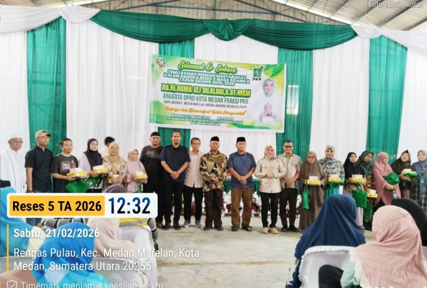 Bidan Hj Roma Uli Silalahi Reses di Medan Marelan,warga Desak Perbaikan Jalan