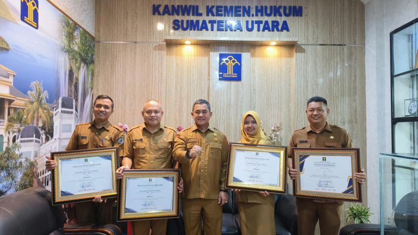 Pemko Binjai Raih Empat Penghargaan Bidang Hukum Dari Kementerian Hukum Wilayah Sumut