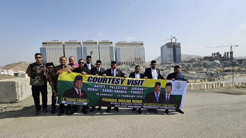 Pemuda Masjid Dunia Kunjungi Lahan Perkampungan Haji Indonesia di Makkah, Usulkan Nama Menjadi Kampung Haji Prabowo