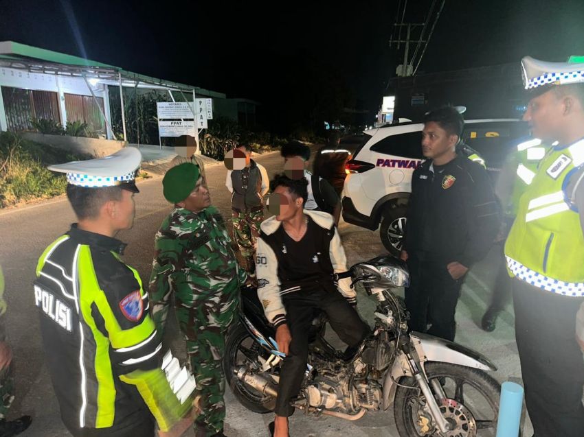 Razia Gabungan TNI - Polri, Kabag Ops Kompol Eduar : 22 Unit Sepeda Motor Knalpot Brong Diamankan