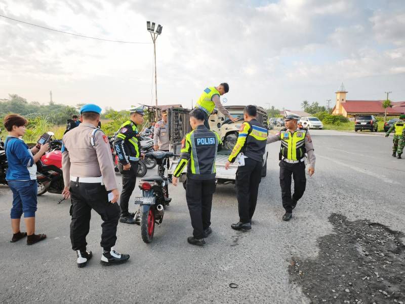 Polres Binjai Bersama TNI dan Pemko Binjai  Patroli Ramadhan 1447 Hijriah