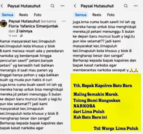 Pencurian Beruntun Resahkan Warga, Ini Saran Kapolsek Lima Puluh &lrm;