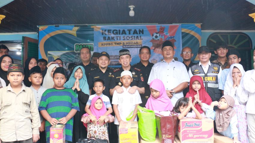 Wujud Kepedulian Ramadan, Bea Cukai Medan Kunjungi Panti Asuhan Al-Marhamah