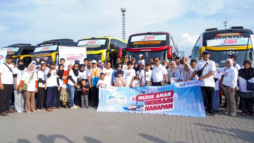 PTP Nonpetikemas Berangkatkan 200 Pemudik ke Purwokerto dalam Program Mudik Gratis Pelindo Group 2026